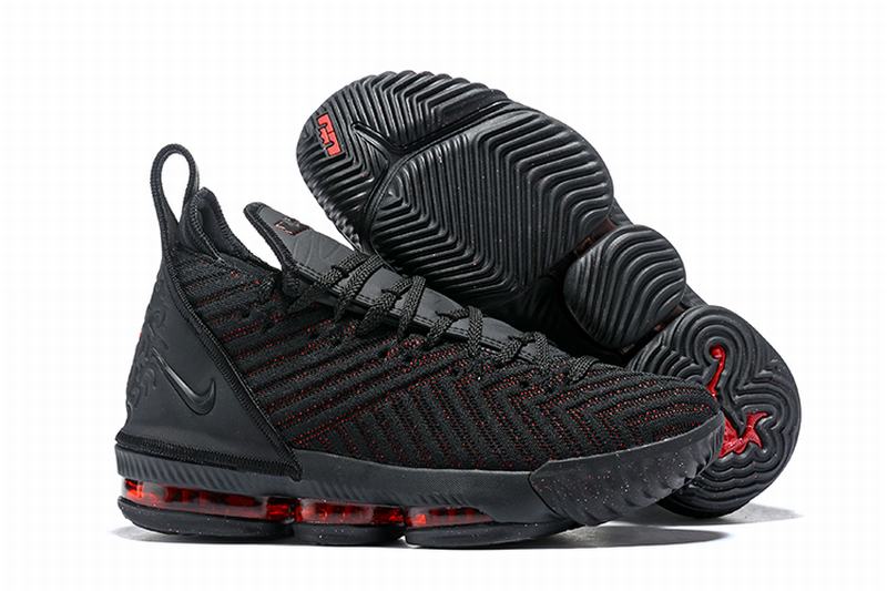 Nike Lebron James 16 Air Cushion Shoes Black Red